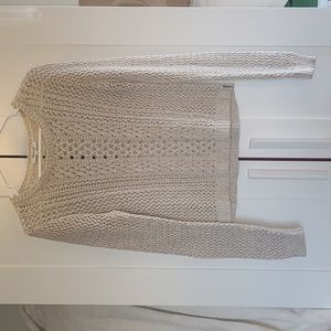 Madewell Openstitch Pullover Sweater Medium. Oatmeal